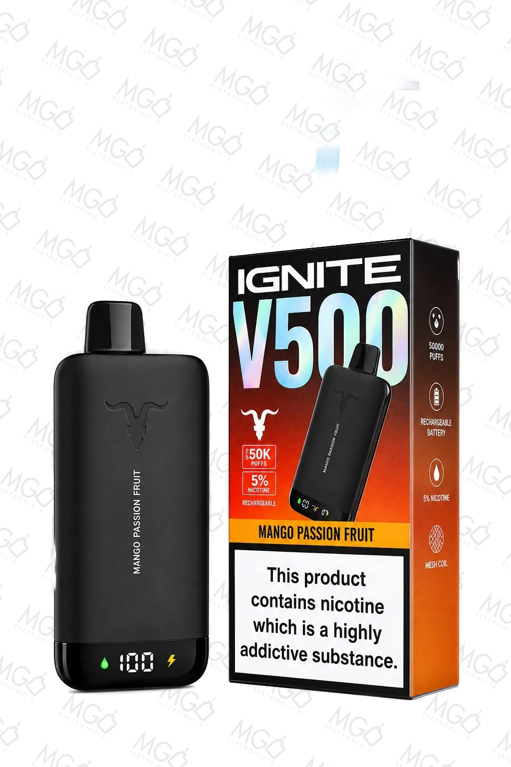 IGNITE V500 – 50000 Puffs – Pod Descartável
